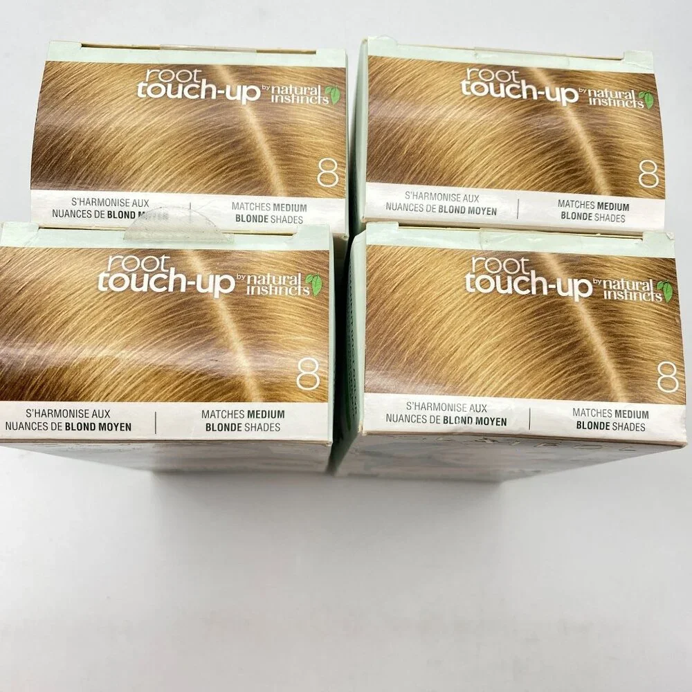 Clairol‎ Root Touch-Up Natural Instincts #8 Medium Blonde lot of 4